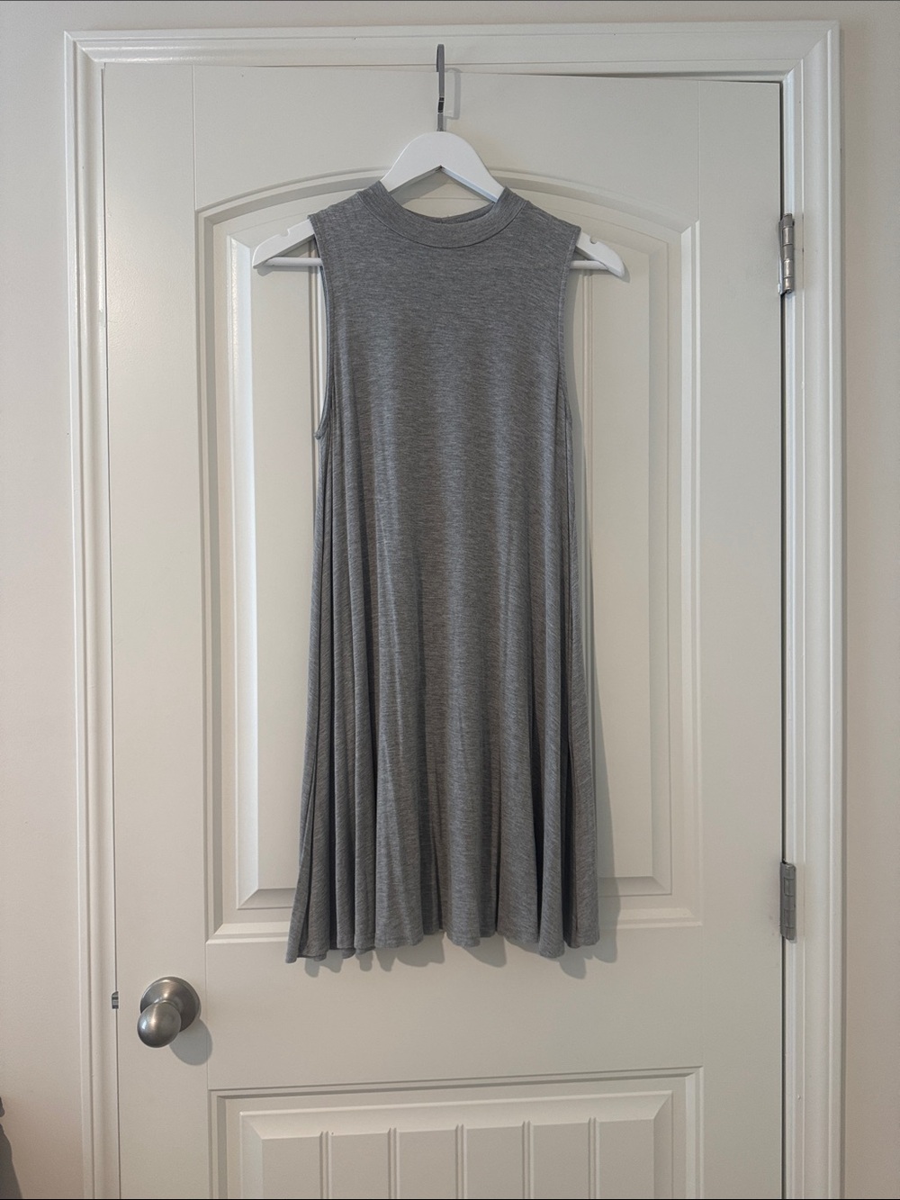 mittoshop Gray Sleeveless Swing Dress